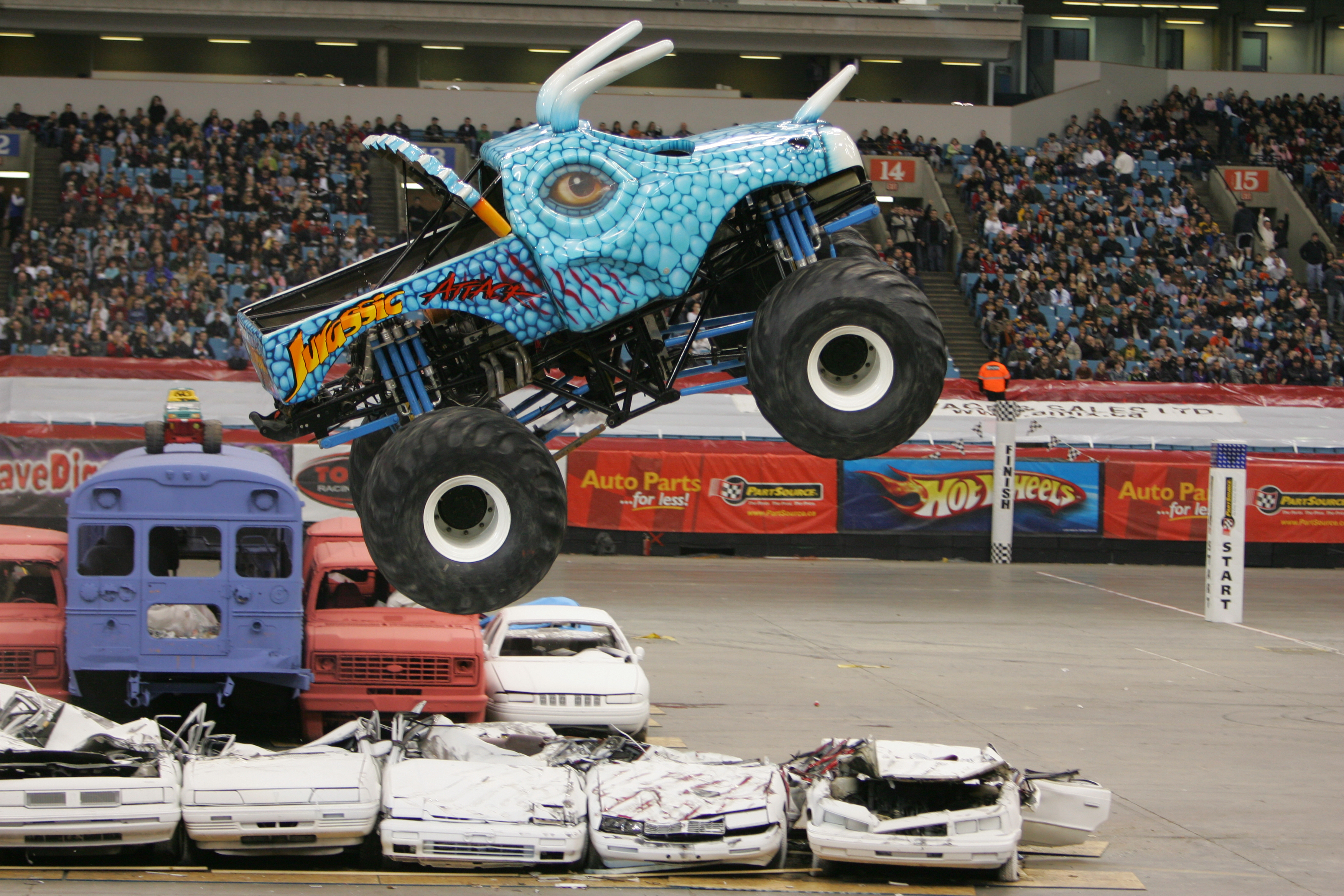 anyone see drunk lady monster jam saturday