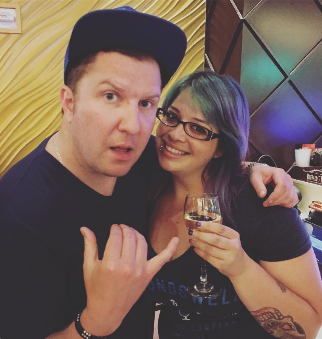 Nick Swardson Danielle at Adam Sandler 91X FM