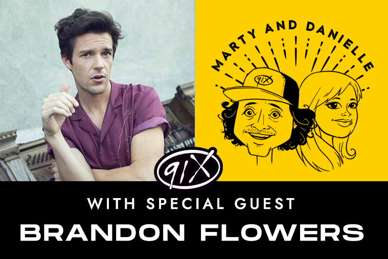 Marty with Brandon Flowers of The Killers! 91X FM