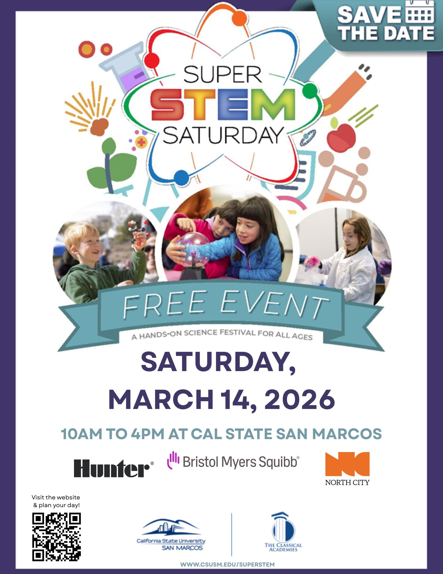 Super STEM Saturday Save the Date 2026